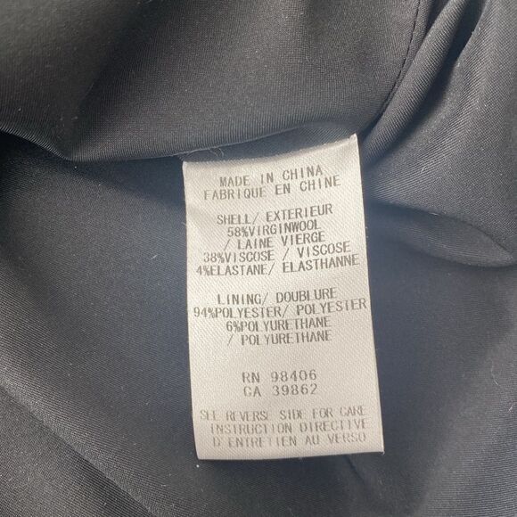 Theory Pleaded Back Black Blouse - Picture 6 of 6